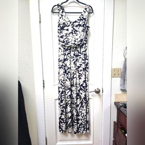 LONDON TIMES sleeveless floral maxi dress